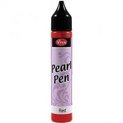 Viva Decor Pearl Pen Red 25ml